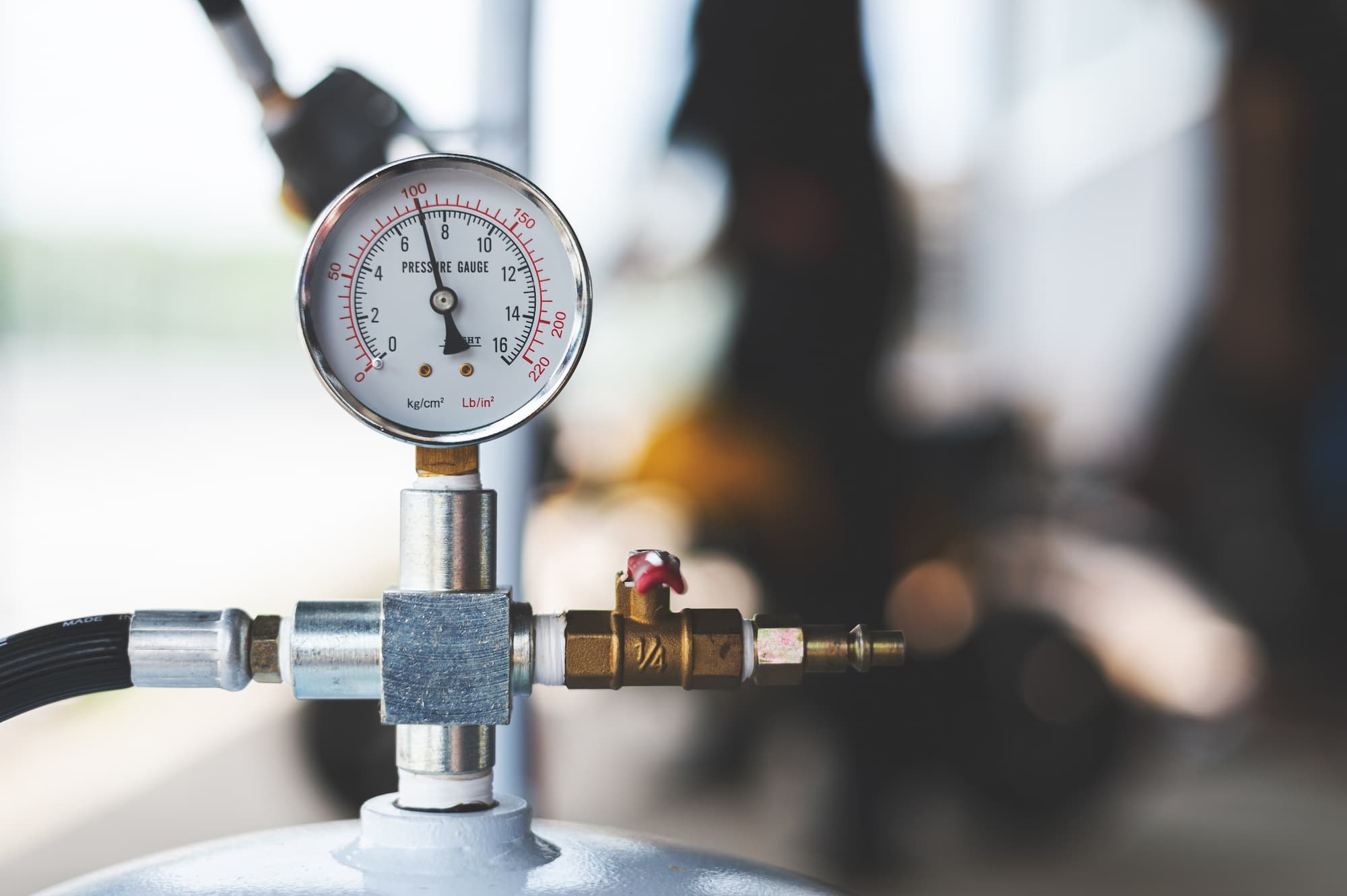 Air compressor gauge