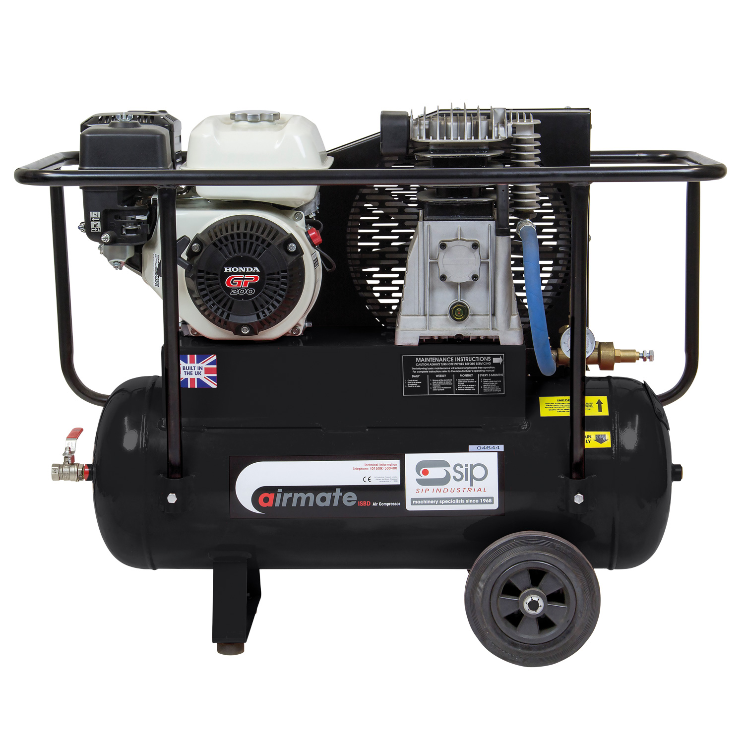 SIP ISHP6/50 Industrial Petrol Compressor - Image 1