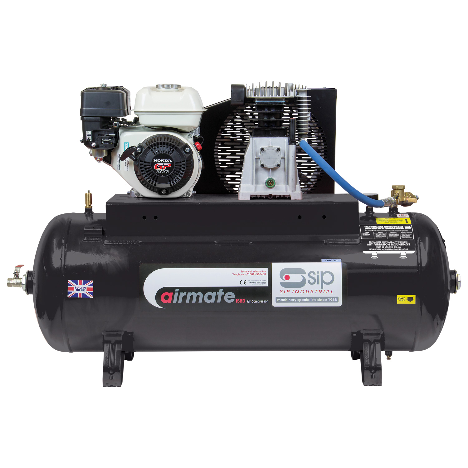 SIP ISHP6/150 Industrial Petrol Compressor - Image 1