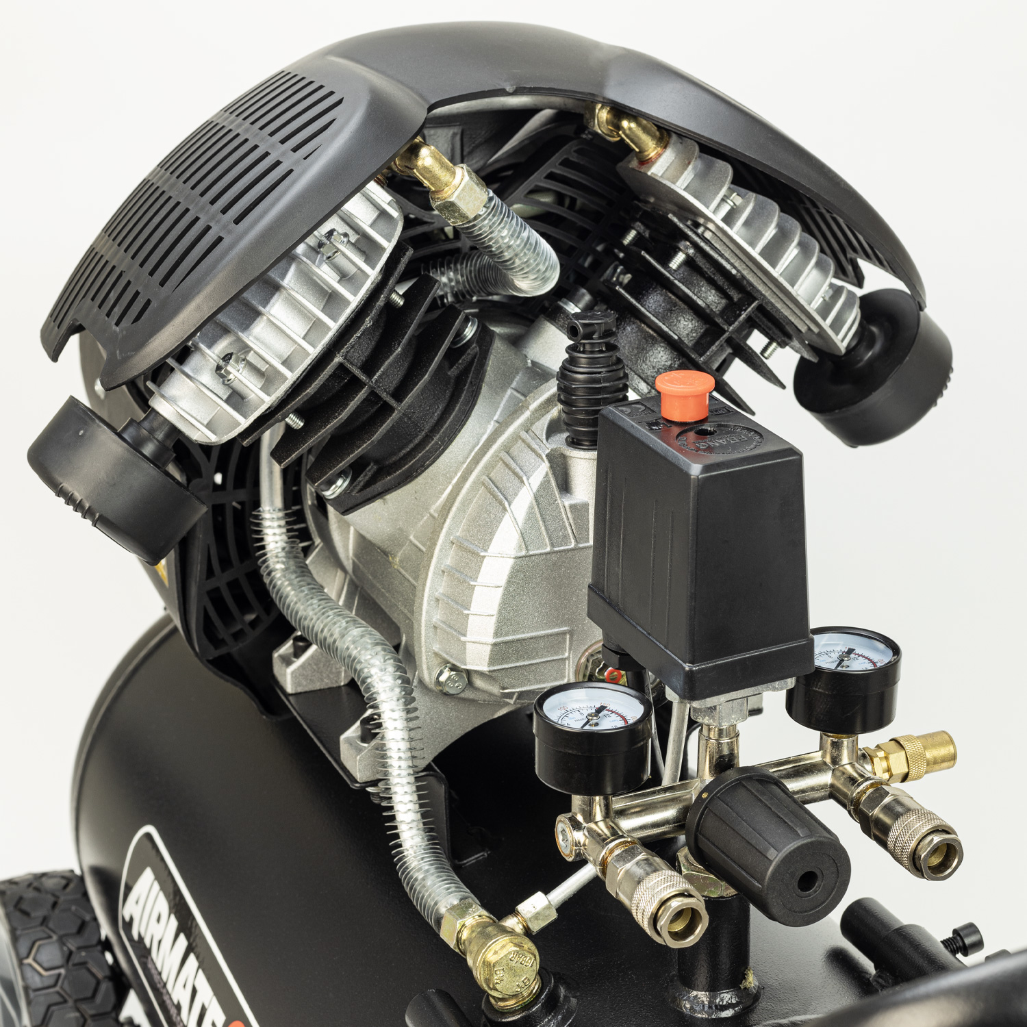 SIP DDVT 3hp 50ltr V-Twin Direct Drive Compressor - Image 5