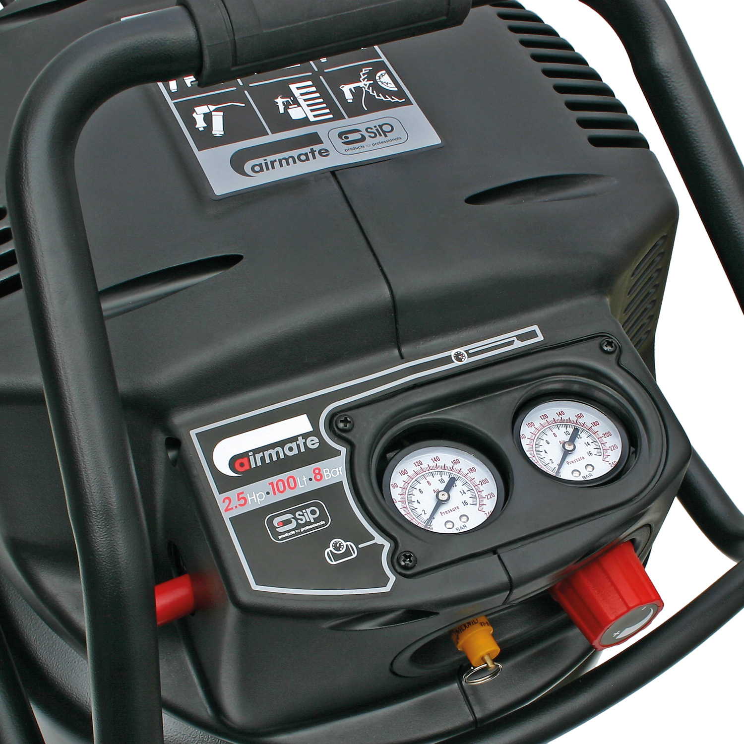 SIP V300/100 100ltr Vertical Direct Drive Compressor - Image 2