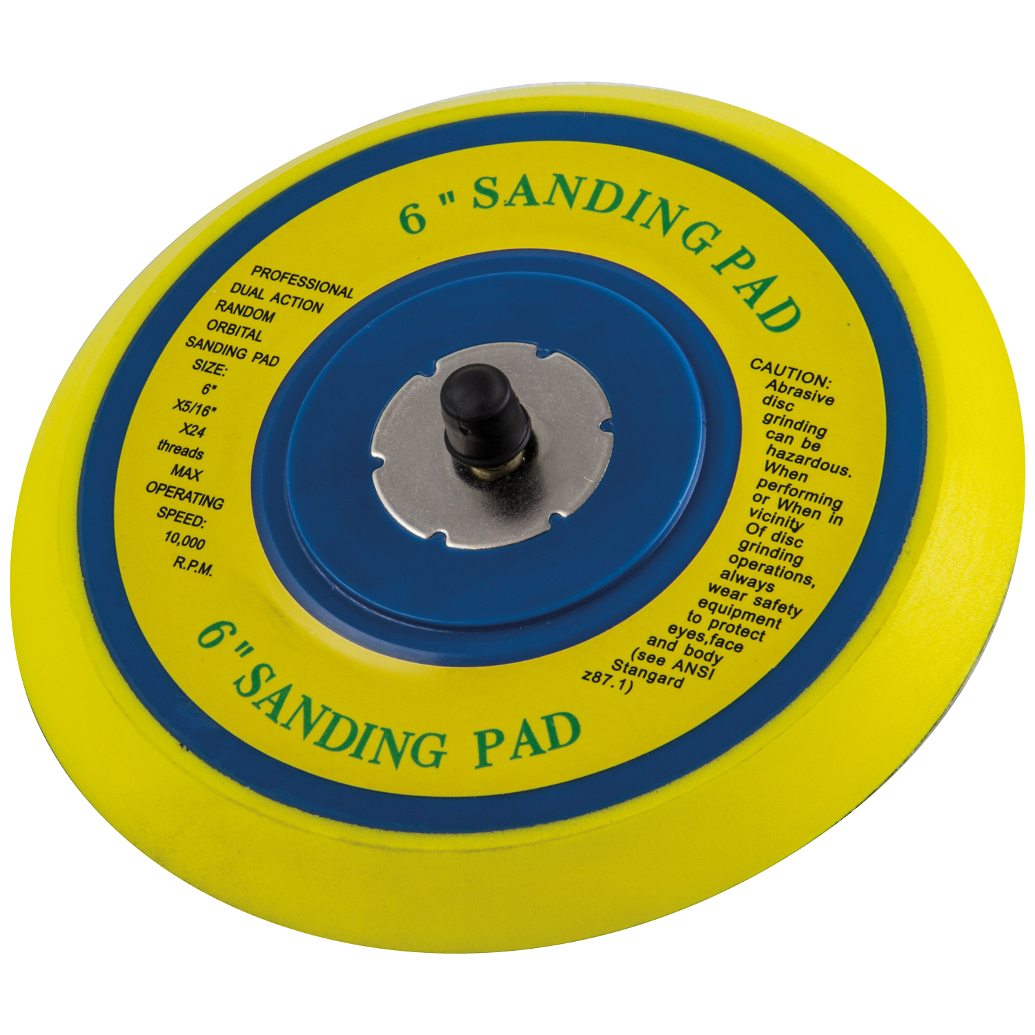 SIP 6" Vinyl-Faced Sander Backing Pad - Image 1