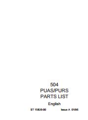 Hydrovane 504 Parts Manual