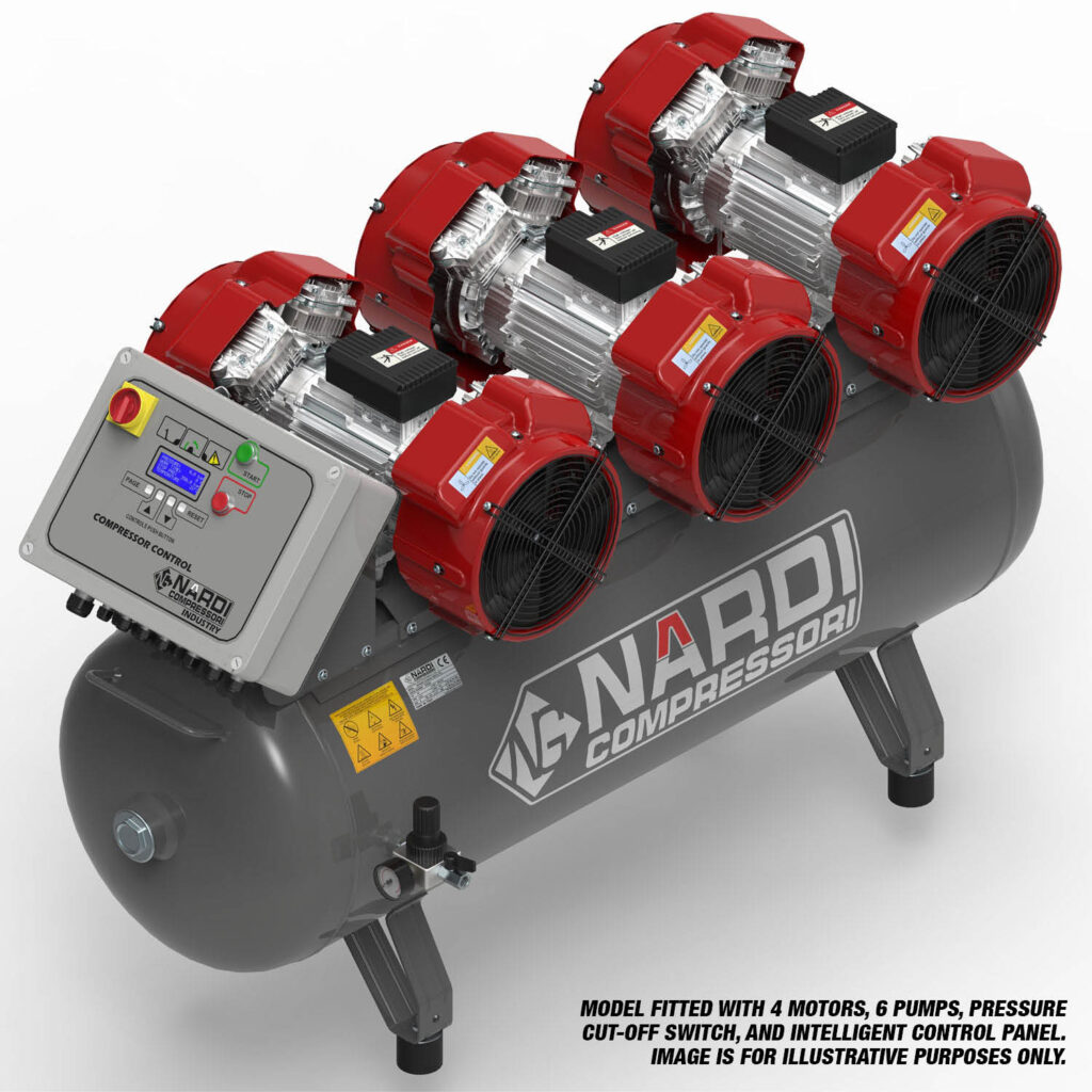 NARDI EXTREME MP 9HP 270ltr 21BAR Compressor with Panel