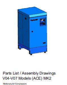 Hydrovane V04 V07 Parts Manual MK2 Models (ACE)