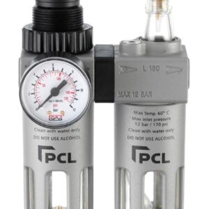 PCL 1/2" BSP Combined Filter Air Pressure Regulator Lubricator