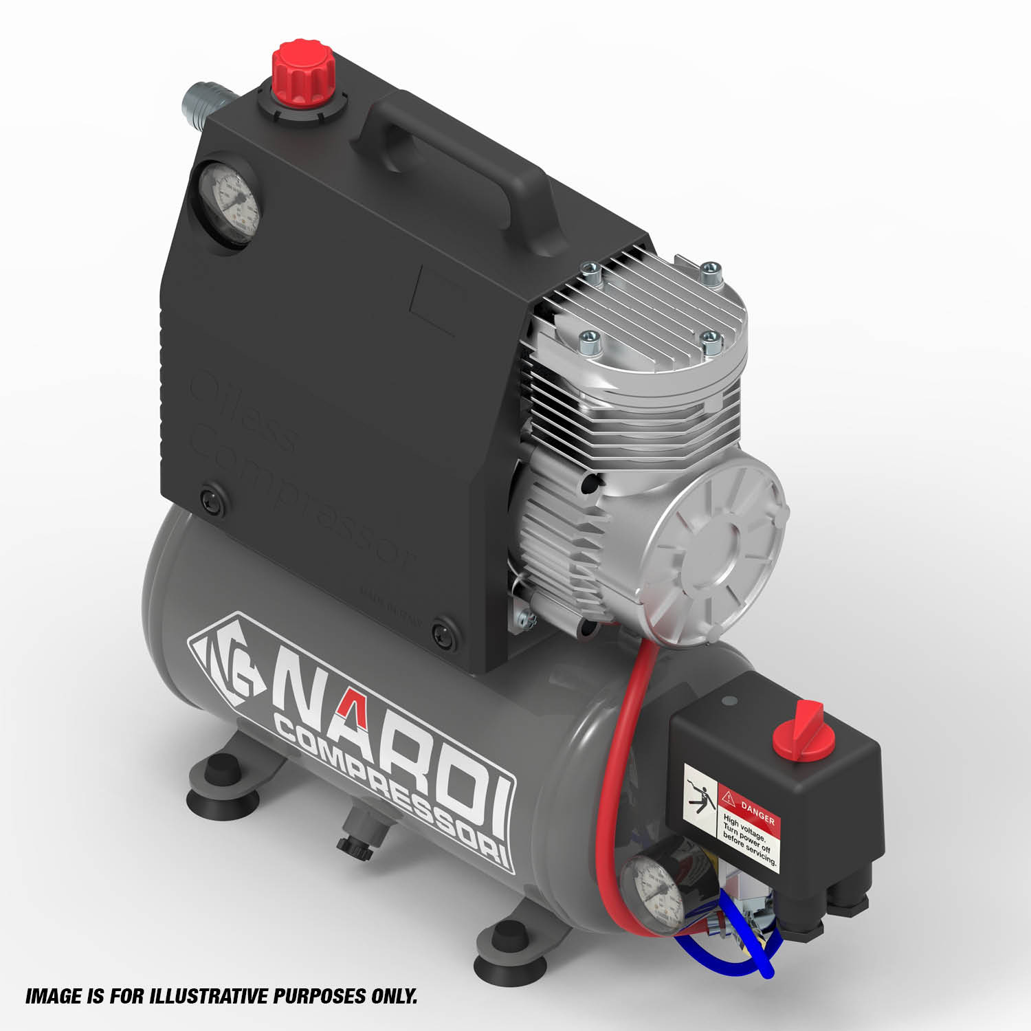 NARDI SILVERSTONE 2 12v/24v 5ltr Compressor - Image 1
