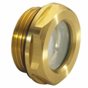 1" Oil Level Sight Glass View (Brass)